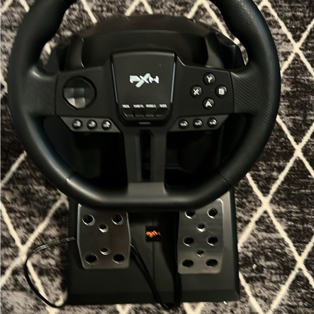 PXN Racing Wheel with Pedals - Black